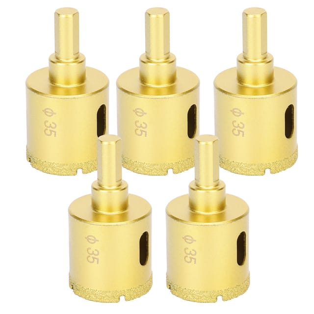 Diamant-Lochsägen-Set für Marmor, Beton, Glas, Keramik – 5-teilig, 35 mm