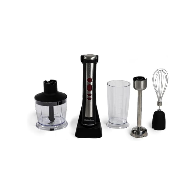 Melchioni - zoe Stabmixer-Set, Wiederaufladbar 5 Geschwindigkeiten & Zerkleinerer