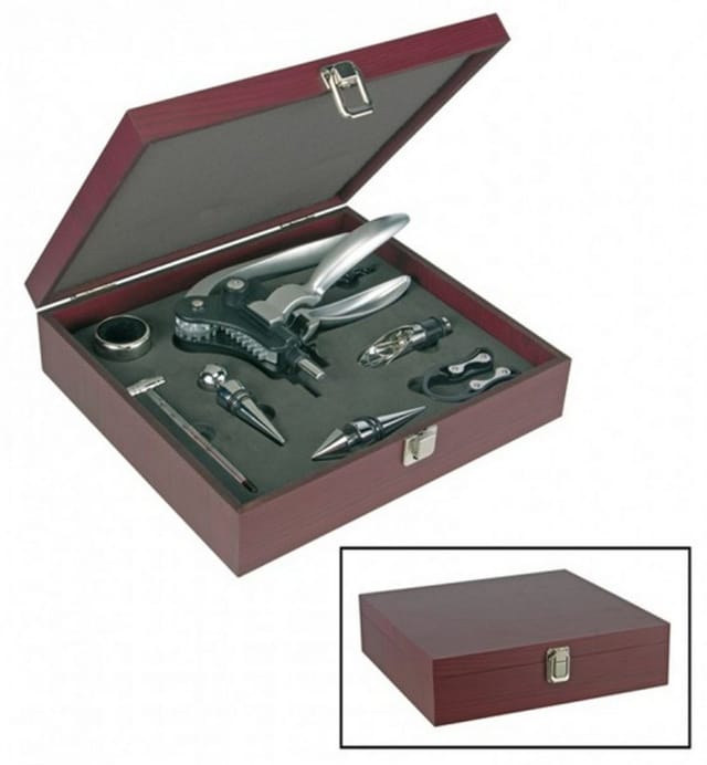 10-tlg. Weinzubehör-Set in Geschenkbox HI