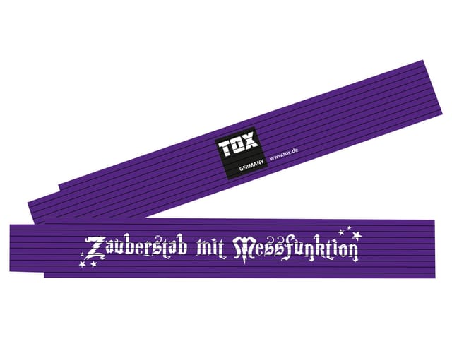 Tox-dübel-techn. - Meterstab 2 mtr. 'Zauberstab mit Messfunktion'