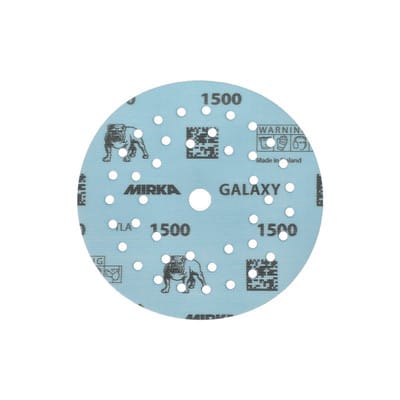 Haftschleifscheibe galaxy Grip Multifit 125 mm Körnung 1500 für Holz / Metall / Lack / Kunststoff Keramik/Korund Lochanzahl 72
