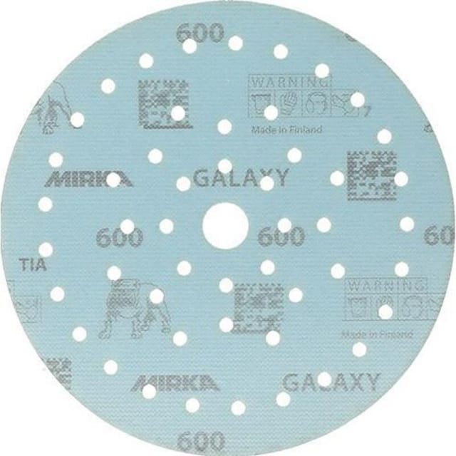 Haftschleifscheibe galaxy Grip Multifit 150 mm Körnung 600 für Holz / Metall / Lack / Kunststoff Keramik/Korund Lochanzahl 72