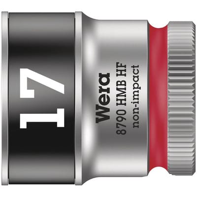 Steckschlüsseleinsatz 6-kant 3/8' 17mm, mit Haltefunktion - Wera