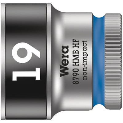 Steckschlüsseleinsatz 6-kant 3/8' 19mm, mit Haltefunktion - Wera