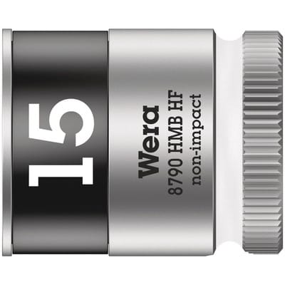 Steckschlüsseleinsatz 6-kant 3/8' 15mm, mit Haltefunktion - Wera