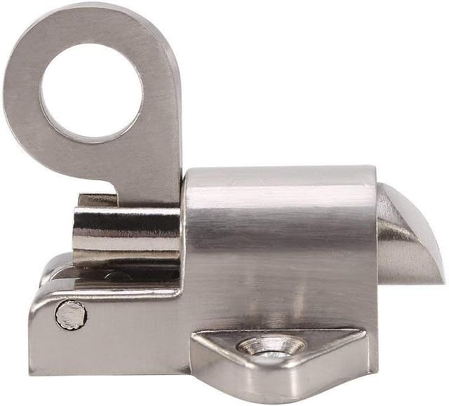 Ersandy - Sicherheits-Federriegel aus Zinklegierung, Zugring, Türriegel für Fenster, Garten, Schuppen, Tor, Toilette, Schlafzimmer