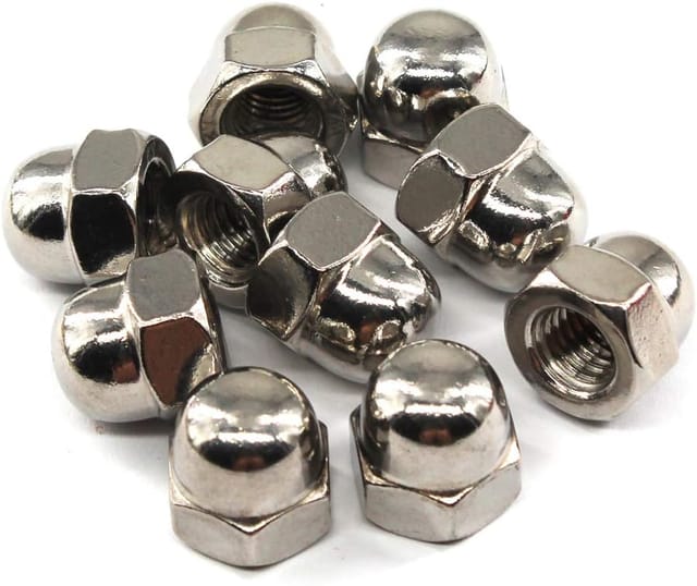 M6 Hutmutter, Sechskantmuttern-set, 304 Edelstahl (30 Stück)