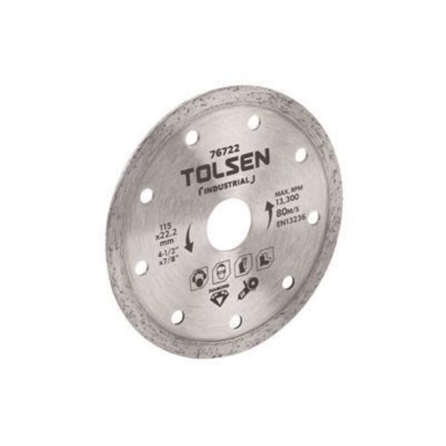 Durchgehende Krone Diamantscheibe 115x22,2 En13236 Tolsen