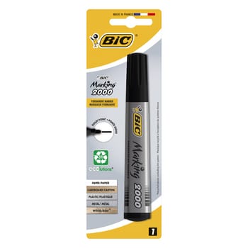 BIC Marking 2000 ECOlutions Permanentmarker schwarz runde Spitze Blister 1 Stück