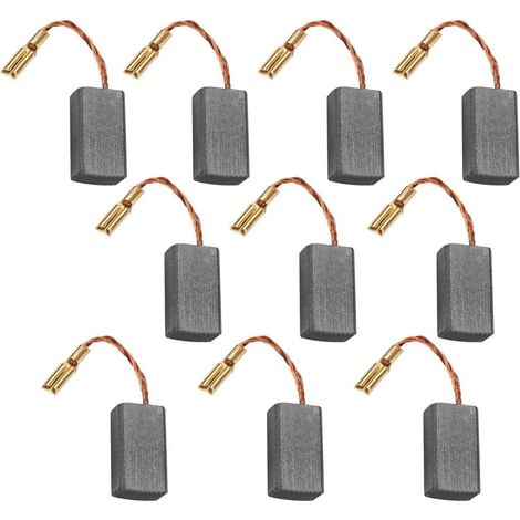 – Packung Mit 10 Kohlebürsten Für Winkelschleifer – Abmessungen: 5 X 10 X 15 Mm – Kompatibel Mit Den Modellen 05-100b/06-100/125a – Kohlenstoff Und Metall – 125a-5x10x15