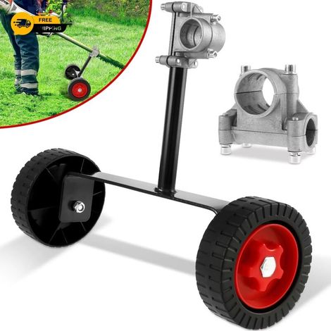 Satz Stützräder Für Rasenmäher, Tragbar, Verstellbar, Zusatzräder Für Freischneider (26 Mm)