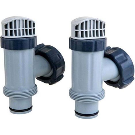 Set Mit 2 Intex-kolbenventilen Für Aufstellpools Mit Dichtung Und Mutter, Kolbenventil-set Für Große Pools