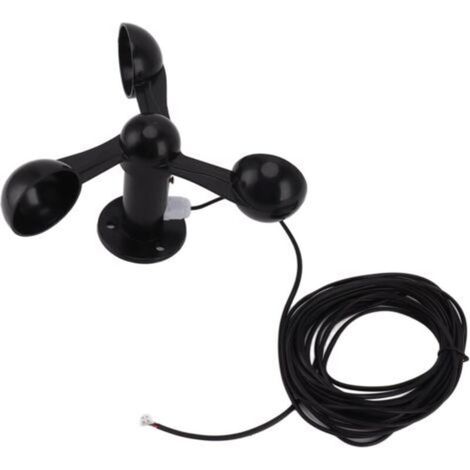 3-schalen-windmesssensor Mit 8 M Wasserdichtem Kabel, Störungsfrei, Vielseitig Einsetzbar, Einfache Installation Für Windmessungen Im Freien