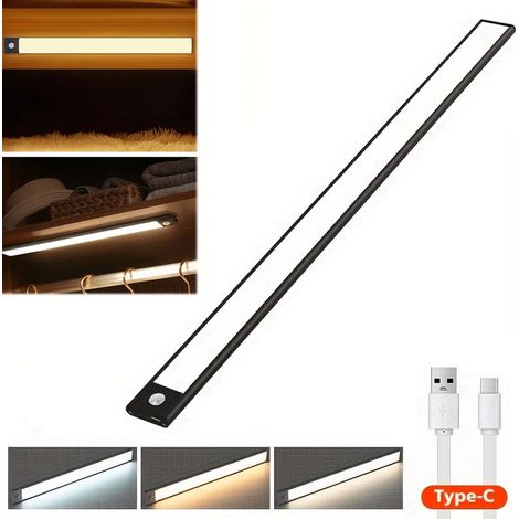 Wiederaufladbare Led-lampe Mit Usb-anschluss Und Bewegungsmelder, Ideal Für Küche, Kleiderschrank Oder Als 40 Cm Led-leiste.