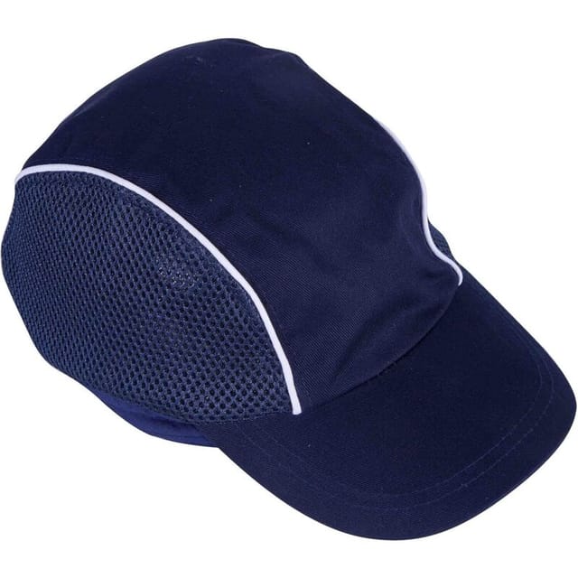 Peny - Anti-Fall-Sicherheitskappe, Schalenkappe, Kopfschutz, Sport, Baseball, Anti-Stoß, für Arbeit, Bauarbeiter, Heimwerker, Baumwolle, Blau