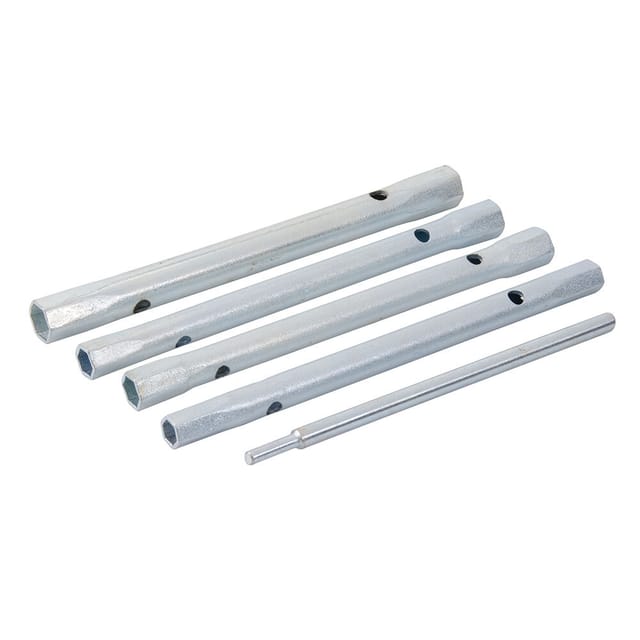 Silverline - Monobloc-Steckschlüssel, 5-tlg. Satz 8/9, 9/11, 10/11 u. 12/13 mm