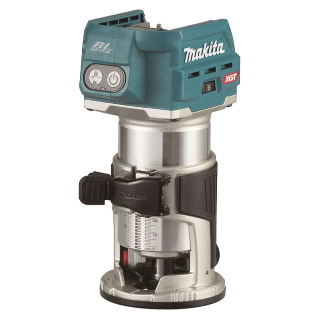 Makita - Werkzeug - 40V Akku-Kombifräse mit Zubehör, ohne Akku und Ladegerät RT001GZ17