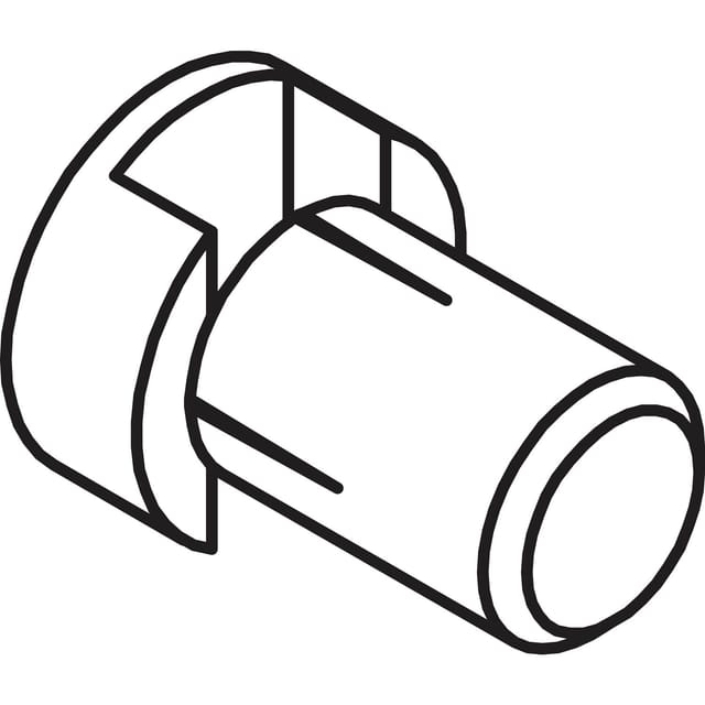 Roto - Entwässerungsröhrchen Durchmesser 10 mm Länge 14 mm Kunststoff schwarz