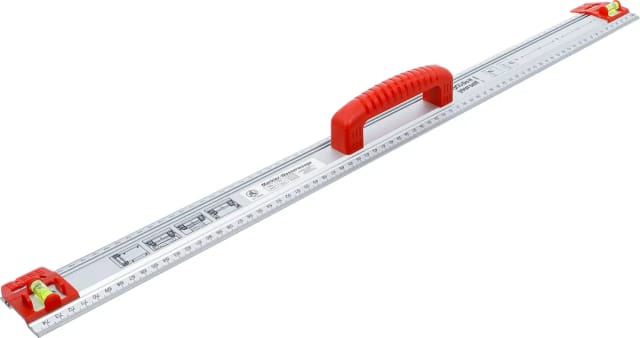 Schneid- und Markierlineal mit Griff und Wasserwaage 750 mm