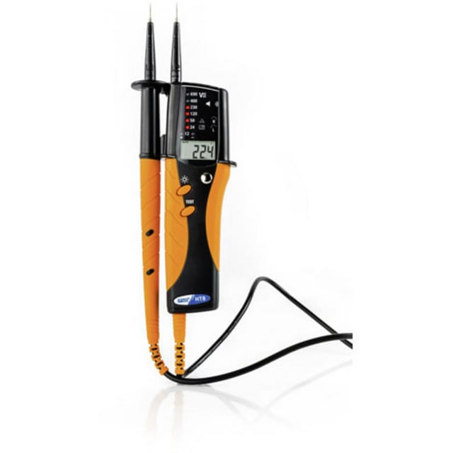 HT8 Zweipoliger Spannungsprüfer cat iii 690 v, cat iv 600 v Akustik, Bargraph, lcd, - Ht Instruments