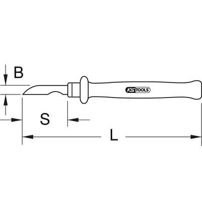 Kabel-Abisoliermesser mit Schutzisolierung, 195mm