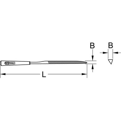 Messer-Nadelfeile, 5mm