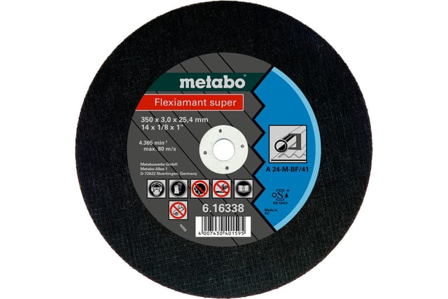Metabo - Flexiamant super 350x3,0x25,4 Stahl, tf 41 (616338000)