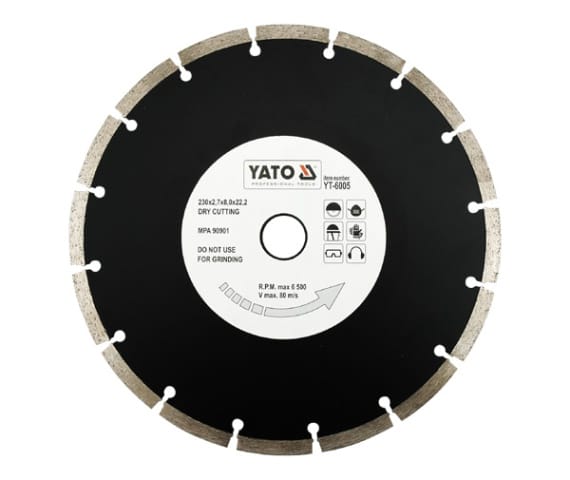 Yato YT-6005 Winkelschleifer Zubehör Schneiden of der Scheibe