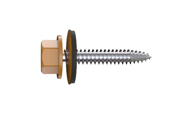 Masidef - Connex Bohrschrauben 4.8 x 35 mm Sechskant Sechskantkopf - 100 Stk. bronze Blechschrauben