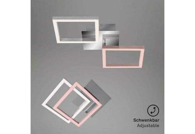 Briloner - led Deckenleuchte drehbar Metall-Kunststoff chrom-silber IP20