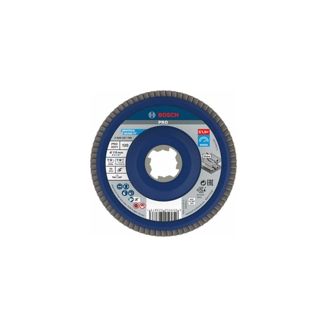 Bosch - x-lock Fächerscheibe X571 Best for Metal Durchmesser 115 mm Körnung 120 10 Stk