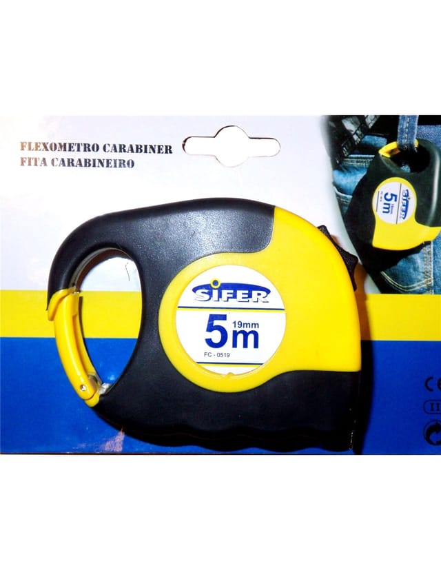 Sifer Carabinero Gummi-Flexometer 5 m 19 mm