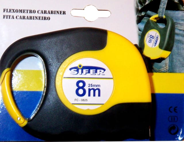 Carabinero Gummi-Flexometer 8 m 25 mm - Sifer