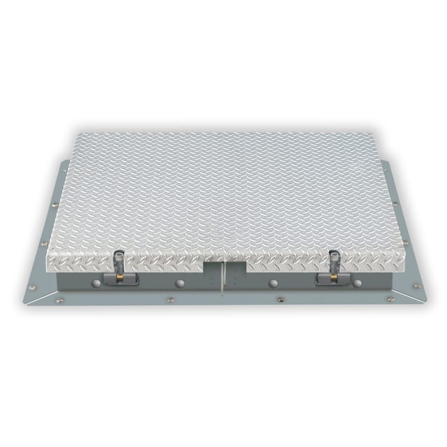 Hailo Schachtabdeckung HS7 Edelstahl 4mm begehbar, tagwasserdicht mit Notentriegelung 800x800mm