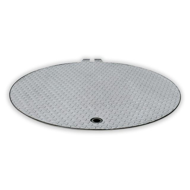 Hailo Schachtabdeckung HS12 Edelstahl rund tagwasserdicht und begehbar Klasse A15kN Ø800mm