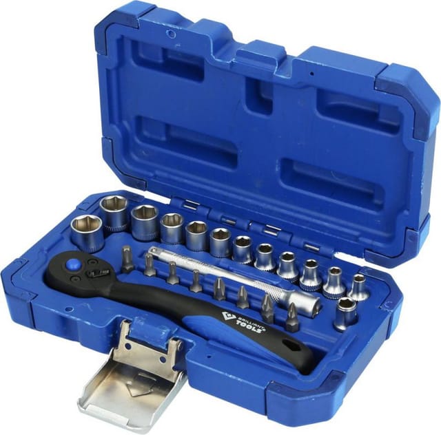 Brilliant Tools - 1/4' Steckschlüssel-Satz, 23-tlg