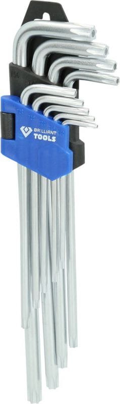 Brilliant Tools - Lange TORX-Maulschlüssel, 9-teilig
