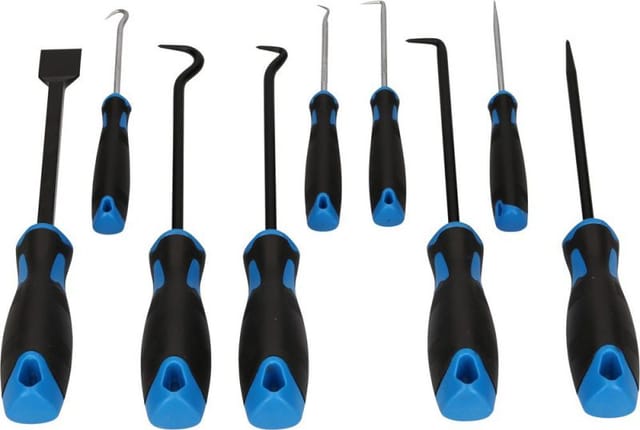 Brilliant Tools - BT542010 Schaber-Haken-Werkzeug-Satz, 9-tlg
