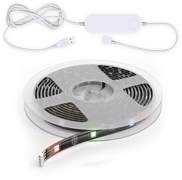 LED Strip 2 m - smart, dimmbar, Farbwechsel, Sprachsteuerung, RGB