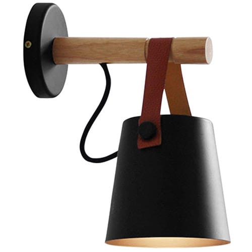 Vintage Wandlampe - Design - Cencerro Schwarz