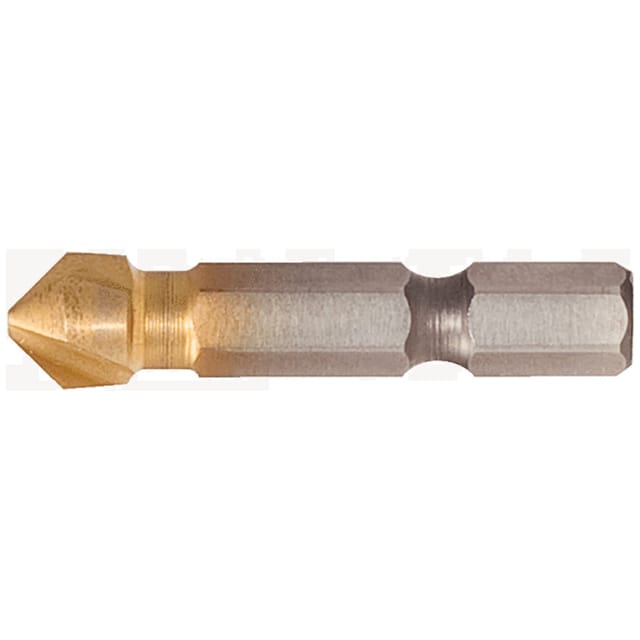 1/4' hss TiN Kegel- und Entgratsenker-Bit 90°, 12,4mm