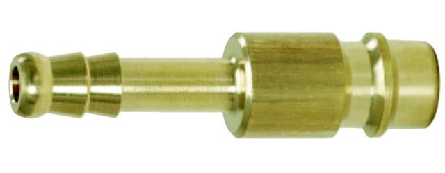 Messing-Stecknippel mit Schlauchtülle, Ø6mm