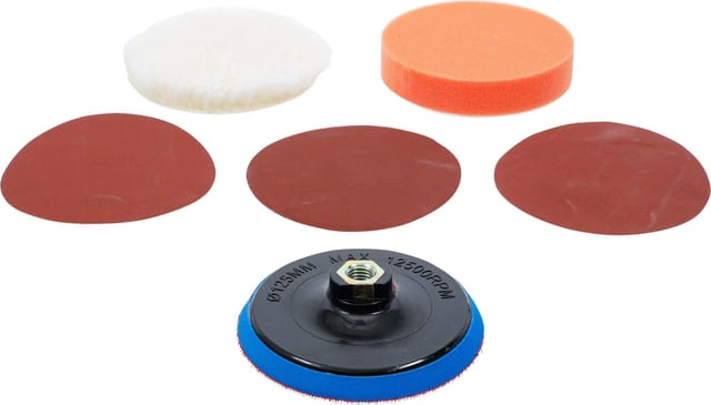 Bgs Schleif- und Polierscheiben-Satz ø 125 mm - 8592