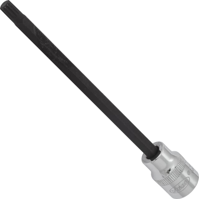 Innenvielzahn Schraubendreher-Einsatz ∙ xzn ∙ V6122 ∙ 3/8 Zoll (10 mm) Vierkant hohl ∙ Innen Vielzahn Profil xzn ∙ sw M6