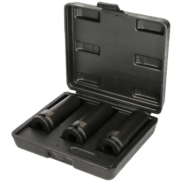 Ks Tools 1/2' Spezial-Kraft-Stecknuss-Satz für geschraubte Spurplatten, 3-tlg - 515.0605