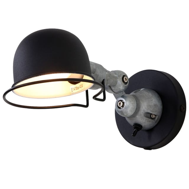 Wandleuchte - Davin - schwarz - aluminium metall - - Mexlite