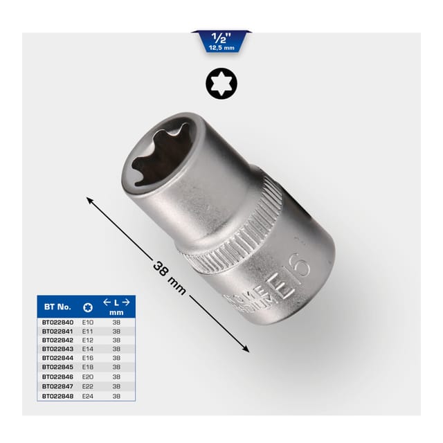 Brilliant Tools - 1/2' Torx-E-Stecknuss, E11