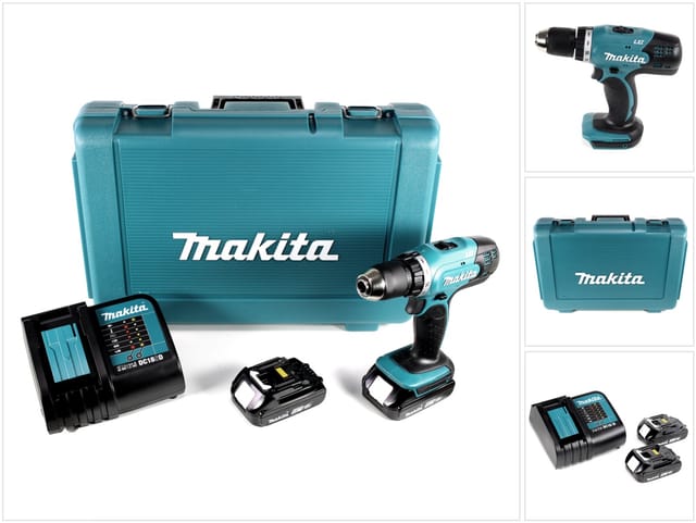 Bohrschrauber 18V lxt (2x 1,5 Ah) in makpac Makita DDF453SYE