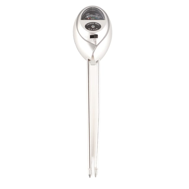 3-in-1 Bodentester: Sonde zur Messung von Feuchtigkeit, pH-Wert und Licht – bis zu 190 Zeichen
