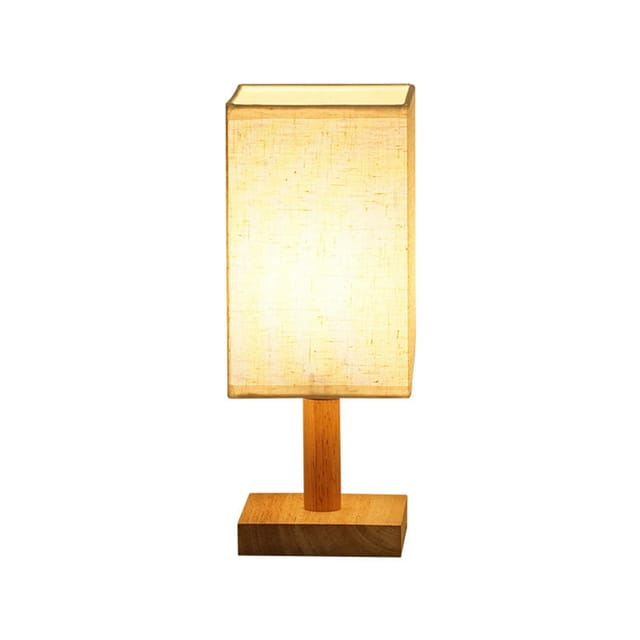 LED-Nachttischlampe mit Augenschutz, USB-Anschluss, Stoffschirm, modernes minimalistisches Design, festes Licht in Weiß und Beige für Schlafzimmer